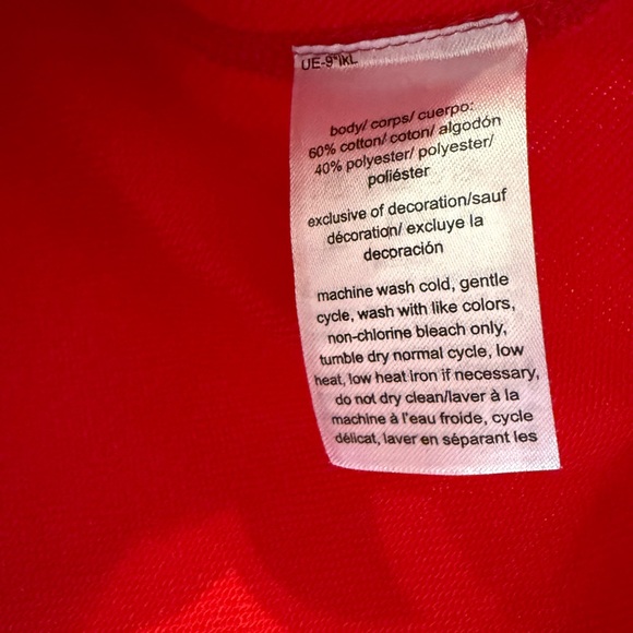 Tommy Hilfiger Women's Zip-up Hoodie French Terry Size S Red Classic Sweatshirt - Picture 8 of 14